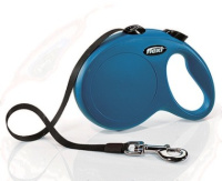 Flexi New Classic L рулетка до 50 кг. 5 м., лента, синяя