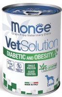 Monge VetSolution Dog Diabetic and Obesity Диабетик и Обесити для собак, при сахарном диабете и лишнем весе 400гр
