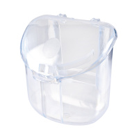 IMAC Кормушка для птиц герметичная "Star", белая, 8х8.5х8.5 см, 95199B