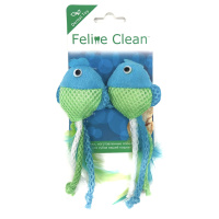 Feline Clean игрушка для кошек Dental Рыбки, ленты и перья [2 шт.]