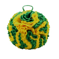 GoSi Нюхательный Мяч ВОЛНА для собак 15см Желто-зеленый