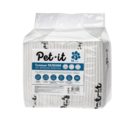 Пеленки Pet-it впитывающие с суперабсорбентом [SAP] и угловыми стикерами, белые, [45х60 30 шт.]