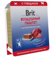 Brit Premium Воздушный паштет Говядина для стерилизованных кошек, 100 г.