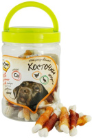 Мнямс лакомство для собак ассорти кальцинированные косточки с куриным/утиным мясом ПОШТУЧНО