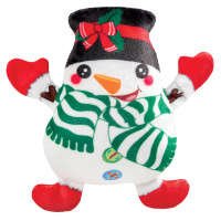 Triol Игрушка для собак мягкая "Снеговик с бантом", 115 мм., серия NEW YEAR