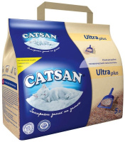 Catsan Ультра, комкующийся наполнитель для кошек, 5 л.
