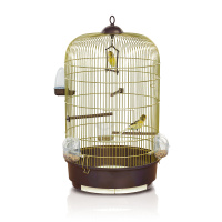 IMAC клетка для птиц LUNA, золото, круглая, 40*65 см.