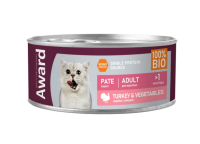 Консерва AWARD для взрослых кошек паштет из индейки и овощей 100г