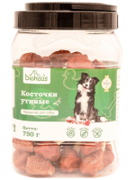 BIOHAUS Лакомство для собак Косточки утиные ПОШТУЧНО