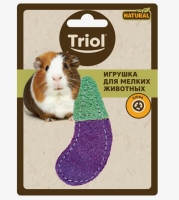 Игрушка NATURAL для мелких животных из люфы "Баклажан", 80мм