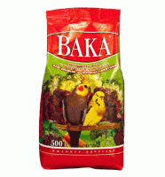 ВАКА - высокое качество Корм для волнистых и средних попугаев с минералами и овощами 500 г.