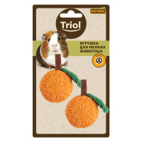Триол Набор игрушек для мелких животных из люфы "Абрикосы", 60 мм., серия NATURAL , Triol