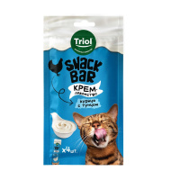 Лакомство Триол для кошек "Мини-подушечки с начинкой из кролика", 30г, серия SNACK BAR