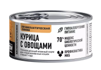 BOWL WOW Полнорационный консервированный корм для стер. кошек паштет с курицей 100 г