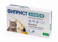 Кап.Фиприст Комбо для кошек и хорьков [+личиночная стадия] 0,5 мл, KRKA
