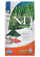 Сухой корм Farmina N&D Spirulina Herring & Wolfberry Kitten, для котят, сельдь и ягоды годжи (1,5 кг)