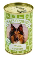 Ем без проблем консервы для собак, птица с рисом 410 г. [уценка]