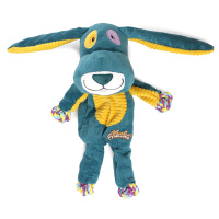 85067 Игрушка для собак Заяц с веревкой 33см, серия PLUSH FRIENDZ, GiGwi