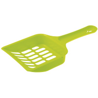 Совок с отверстиями для кошачьего туалета 20*9*2,5 см P136-01 Пет Лайн (зеленый)