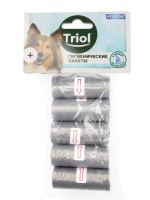 Пакеты гигиенические для выгула собак, 320*220мм уп. 5шт Triol HYGIENE