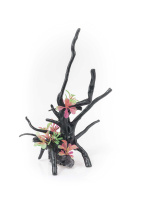 Коряга с растениями 18*12*23см DECOR 214
