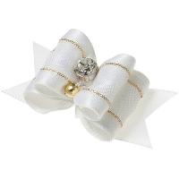 Бантик [пара] тройной объёмный, 5 см * 2 см, "Ностальжи" 18316