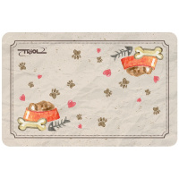 Триол Коврик под миску «Косточки», 430x280 мм.