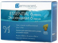 Эссеншиал 6 Спот-он капли для кошек улучшение кожи и шерсти 1шт ПОШТУЧНО