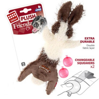 GiGwi Шкурка зайца со сменными пищалками PLUSH FRIENDZ