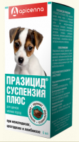 Apicenna Празицид Плюс суспензия от глистов для щенков мелких пород, 6 мл [уценка]