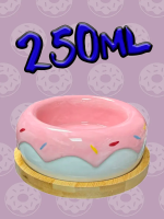 Миска Mr.Kranch Bamboo керамическая розовая на бамбуковой подставке 250 мл