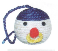 Триол Игрушка Мяч-мордашка для кошек, когтеточка, d=6,5 см.