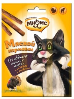 Мнямс палочки для кошек, Мясной карнавал, индейка, ягненок 3*4 г.