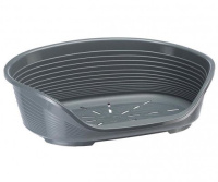 Лежак для собак SIESTA DELUXE 8, пластиковый, темно-серый