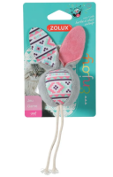 ZOLUX, Игрушка для кошек с кошачьей мятой "Мяч талисман", серый