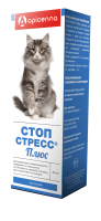 Apicenna Стоп-Стресс плюс, успокаивающие капли для кошек, 30 мл