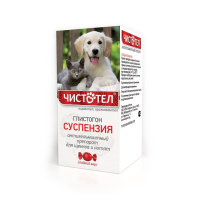 Чистотел Глистогон, суспензия юниор для щенков и котят от глистов, 3 мл.