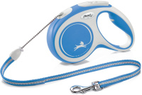 Flexi Флекси рулетка New Line Comfort M [до 12 кг] 5 м трос серый/синий, 98042915