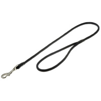 Поводок с карабином круглый 6 мм*70 см Пет Лайн (черный)