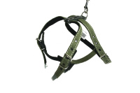 Осипов Шлейка для собак кожаная с брезентом и подкладкой, ремни 20 мм