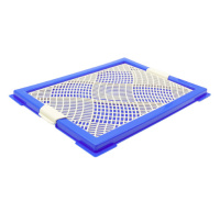 Zoo One Туалет для собак "Мини" сетка 46*34*4,5 см [синий] P104-05