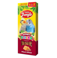 Happy Jungle Палочки для птиц, мед и орехи, 3 шт. 90 г. [уценка]