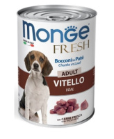 Monge Monge Dog Fresh консервы для собак мясной рулет телятина 400 г.