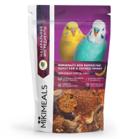 MIKIMEALS Корм для волнистых попугаев в период линьки (400 г)