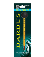 BARBUS Термометр стеклянный тонкий с присоской в блистере, 15 см