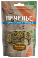 Деревенские лакомства Печенье с крольчат и морковью 100г