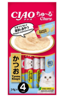 Inaba Чао Чуру д/кошек пюре тунец Кацуо ПОШТУЧНО