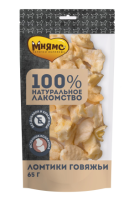 Мнямс лакомство для собак Ломтики говяжьи 65г [уценка]