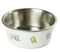 Триол Миска металлическая на резинке "Динозаврики", 0,35л