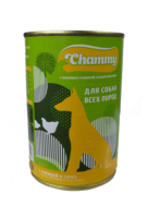 Chammy Влажный корм для собак, курица, кусочки в соусе, 415 г [уценка]